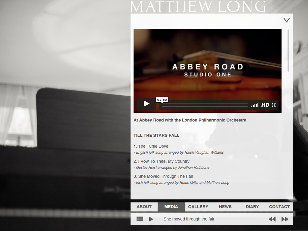 Matthew Long media page